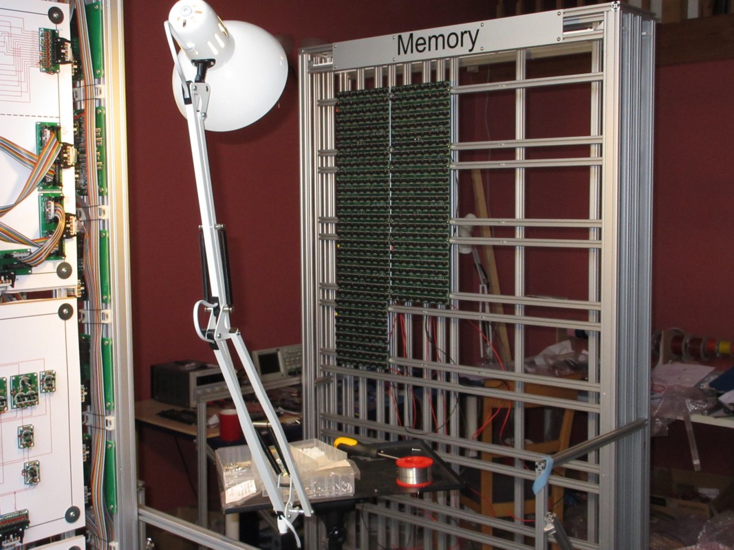 Part way through building the memory frame